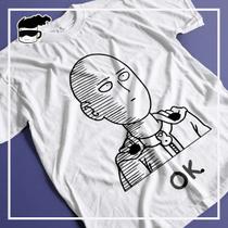 Camiseta Saitama Anime One Punch Man OK Unissex Camiseta Saitama Anime One Punch Man OK Unissex
