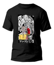 Camiseta Saitama Olho Camisa Anime One Punch Man Algodão