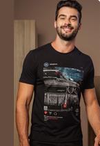 Camiseta Sallo Estampa Dodge Challenger Preto