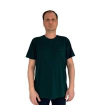 Camiseta Sallo Plus Size Manga Curta Verde 2702