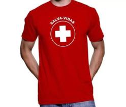 Camiseta Salva - Vidas Vermelha Unissex