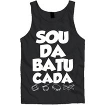 Camiseta Samba Batucada Pandeiro Cuíca Agogô Reo Reco Batuqueiro Pagode Percussão Regata