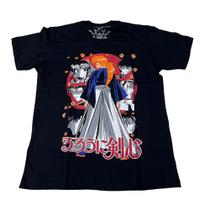 Camiseta Samurai X Blusa Adulto Unissex Anime Sf352