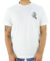 Camiseta Santa Cruz Boné Hand Original - Branco Camiseta Santa Cruz Boné Hand Original - Branco