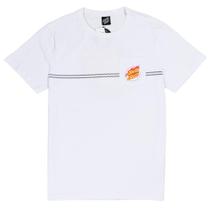 Camiseta Santa Cruz Check Ringed Flamed Dot Branco