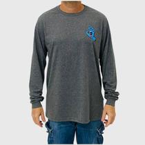 Camiseta Santa Cruz Manga Longa Screaming Hand Chumbo Mescla