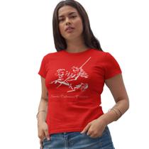 Camiseta São Jorge Guerreiro Feminina Baby Look