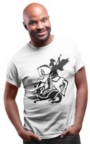 Camiseta São Jorge Guerreiro Protetor Masculina Camiseta São Jorge Guerreiro Protetor Masculina