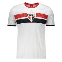 Camiseta são paulo stencil branco masculina braziline - Camiseta são paulo stencil branco masculina braziline -