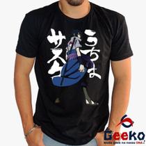 Camiseta Sasuke Uchiha 100% Algodão Naruto Anime Geeko