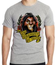 Camiseta Scar Cercado por Idiotas Blusa criança infantil juvenil adulto camisa todos tamanhos Camiseta Scar Cercado por Idiotas Blusa criança infantil juvenil adulto camisa todos tamanhos