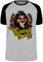 Camiseta Scar Cercado por Idiotas Blusa Plus Size extra grande adulto ou infantil Camiseta Scar Cercado por Idiotas Blusa Plus Size extra grande adulto ou infantil