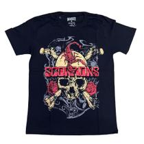 Camiseta Scorpions Blusa Adulto Unissex Banda de Rock BO507