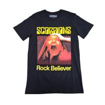 Camiseta Scorpions Rock Believer Blusa Oficial Banda Fn328 Camiseta Scorpions Rock Believer Blusa Oficial Banda Fn328