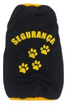 Camiseta Segurança Para Cães Cor Preto Tamanho Egg