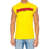 Camiseta sem mangas Costume Agent Wrestler Hogan Yellow Camiseta sem mangas Costume Agent Wrestler Hogan Yellow