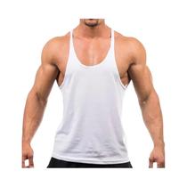 Camiseta Sem Mangas De Algodão Para Homens, Top De Fitness Para Musculação, Treinamento Na Academia,
