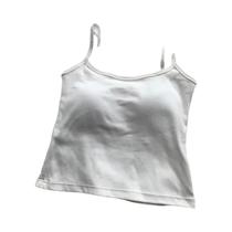 Camiseta Sem Mangas Feminina De Cor Sólida Com Alças Finas De Algodão Para O Verão Com Almofada Para Camiseta Sem Mangas Feminina De Cor Sólida Com Alças Finas De Algodão Para O Verão Com Almofada Para