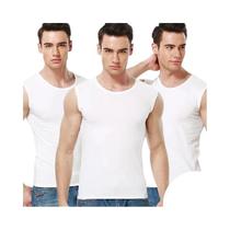 Camiseta Sem Mangas Masculina De Algodão 1/3 Peça Ajustada Confortável Para Exercícios E Fitness