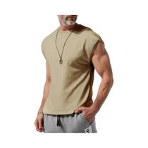 Camiseta Sem Mangas Masculina De Verão Casual Solta E Leve Para Jovens
