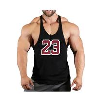 Camiseta Sem Mangas Para Academia Masculina, Top De Musculação Com Suspensórios