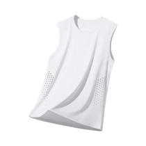Camiseta Sem Mangas Para Corrida Masculina De Verão, Respirável, Para Treino Na Academia, Roupas
