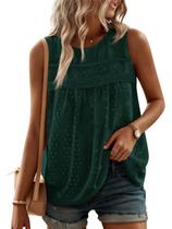 Camiseta sem mangas Yousify Summer 2026 com gola redonda para mulheres
