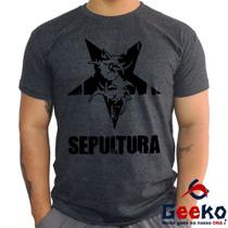 Camiseta Sepultura 100% Algodão Geeko Rock Nacional