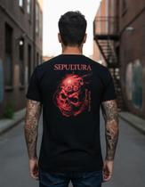 Camiseta Sepultura Beneath The Remains T-shirt Death Metal Camiseta Sepultura Beneath The Remains T-shirt Death Metal