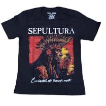 Camiseta Sepultura Celebrating The Through Death Blusa Adulto Unissex Banda de Rock MrMk MR416