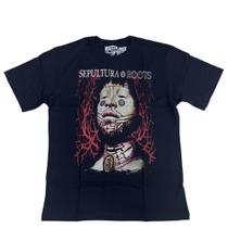 Camiseta Sepultura Roots Blusa Adulto Unissex Banda de Rock Mr359 BM