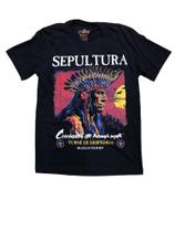 Camiseta Sepultura Turnê Despedida Blusa Adulto Unissex Banda de Rock Bo641