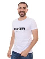 Camiseta Sergio K Masculina Airports Branca