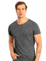 Camiseta Sergio K Masculina Basic Front Light Logo Chumbo Mescla