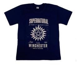 Camiseta Série Supernatural Logo Blusa Adulto Fire2286 BM