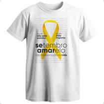 Camiseta setembro amarelo blusa campanha setembro amarelo - VIDAPE