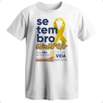 Camiseta setembro amarelo blusa campanha setembro amarelo