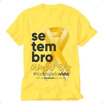 Camiseta setembro amarelo blusa você não esta sozinho - VIDAPE