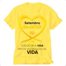 Camiseta setembro amarelo blusa você não esta sozinho - VIDAPE