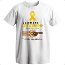 camiseta setembro amarelo cuidar da mente é cuidar da vida