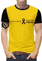 Camiseta Setembro Amarelo PLUS SIZE Masculina Blusa