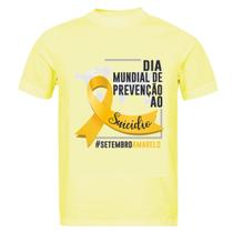 Camiseta Setembro Amarelo Unissex Blusa Luta Contra Suicidio