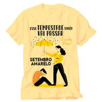 Camiseta Setembro Amarelo Unissex Mes Do Combate Camiseta Setembro Amarelo Unissex Mes Do Combate