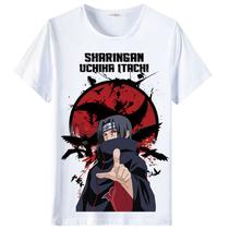 Camiseta Sharingans Uchiha Itachi Streetwear Fashion Short Sl