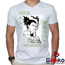 Camiseta Shikamaru Nara 100% Algodão Naruto Geeko