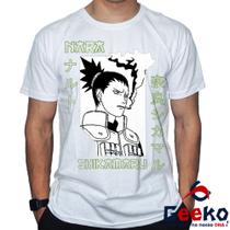 Camiseta Shikamaru Nara 100% Algodão Naruto Geeko