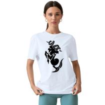 Camiseta Signo Capricórnio Tribal Camisa Personalizada Blusa Adulto Algodão com Poliéster