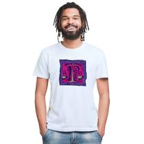 Camiseta Signo Libra Zodíaco Camisa Personalizada Blusa Adulto Algodão com Poliéster
