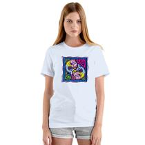 Camiseta Signo Peixes Zodíaco Camisa Personalizada Blusa Adulto Algodão com Poliéster