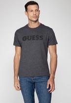 Camiseta Silk Guess Emborrachado Cinza Escuro